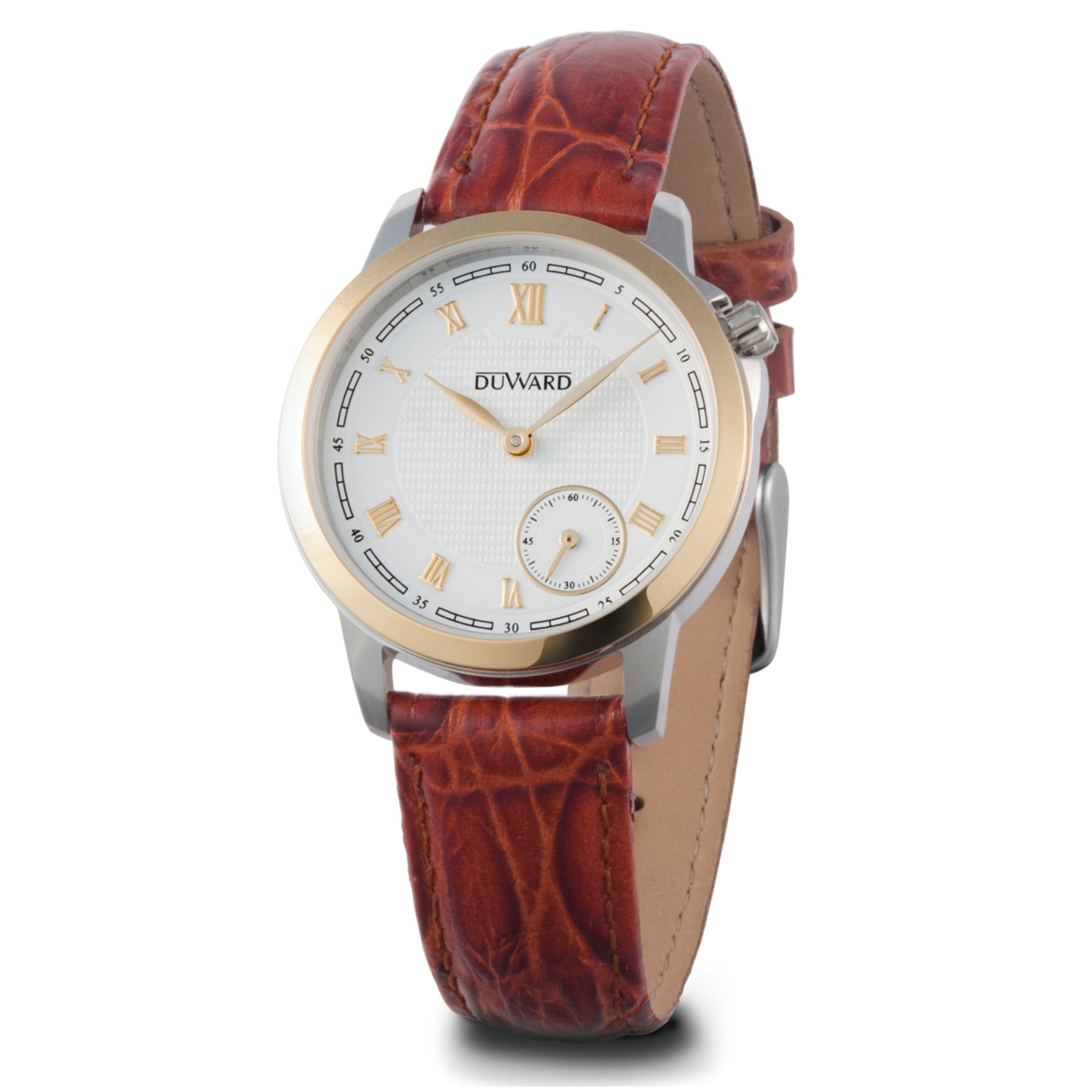 Reloj de Mujer Elegante caja acero IP dorada esfera blanca 3 Atm