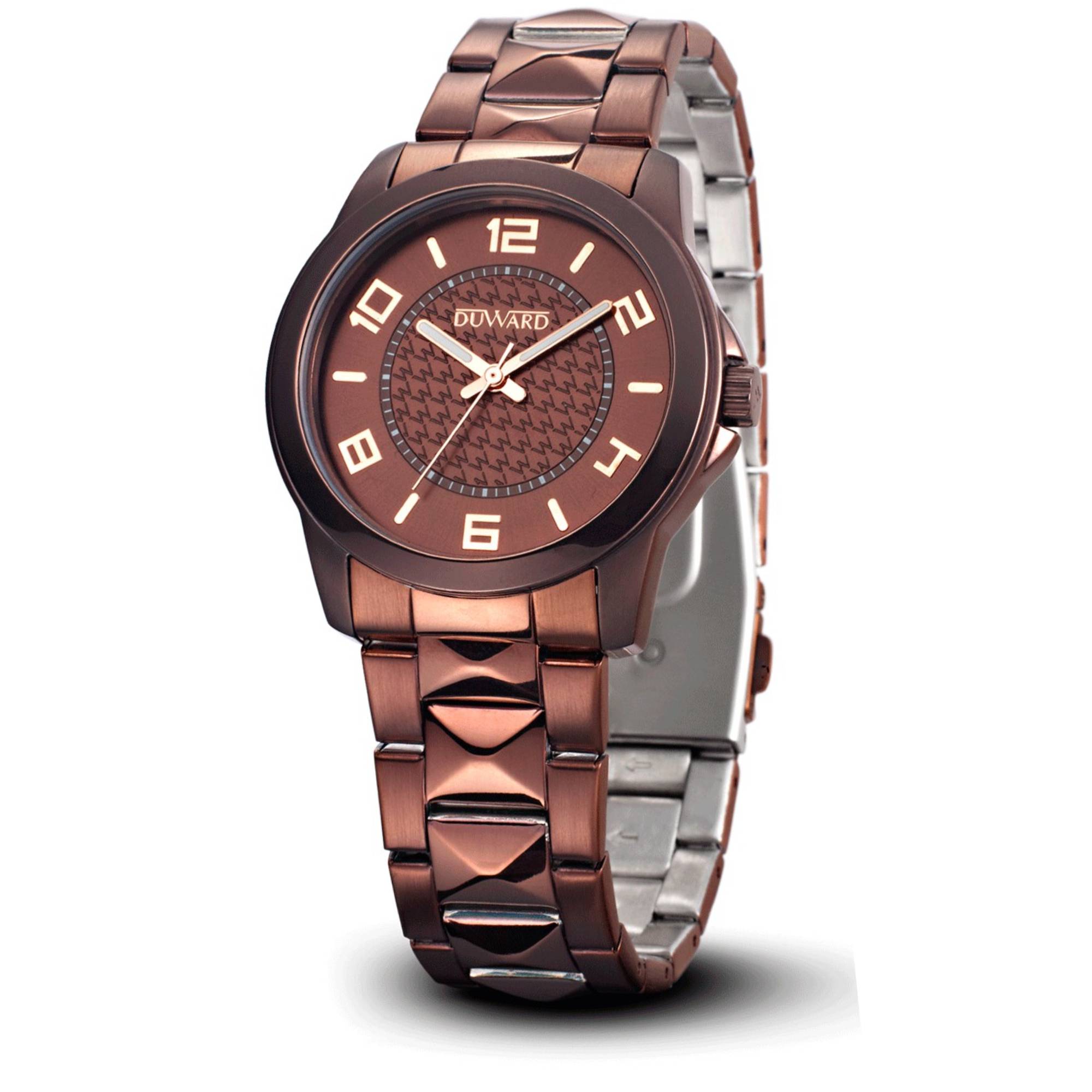 Reloj Mujer Informal caja acero IP marron