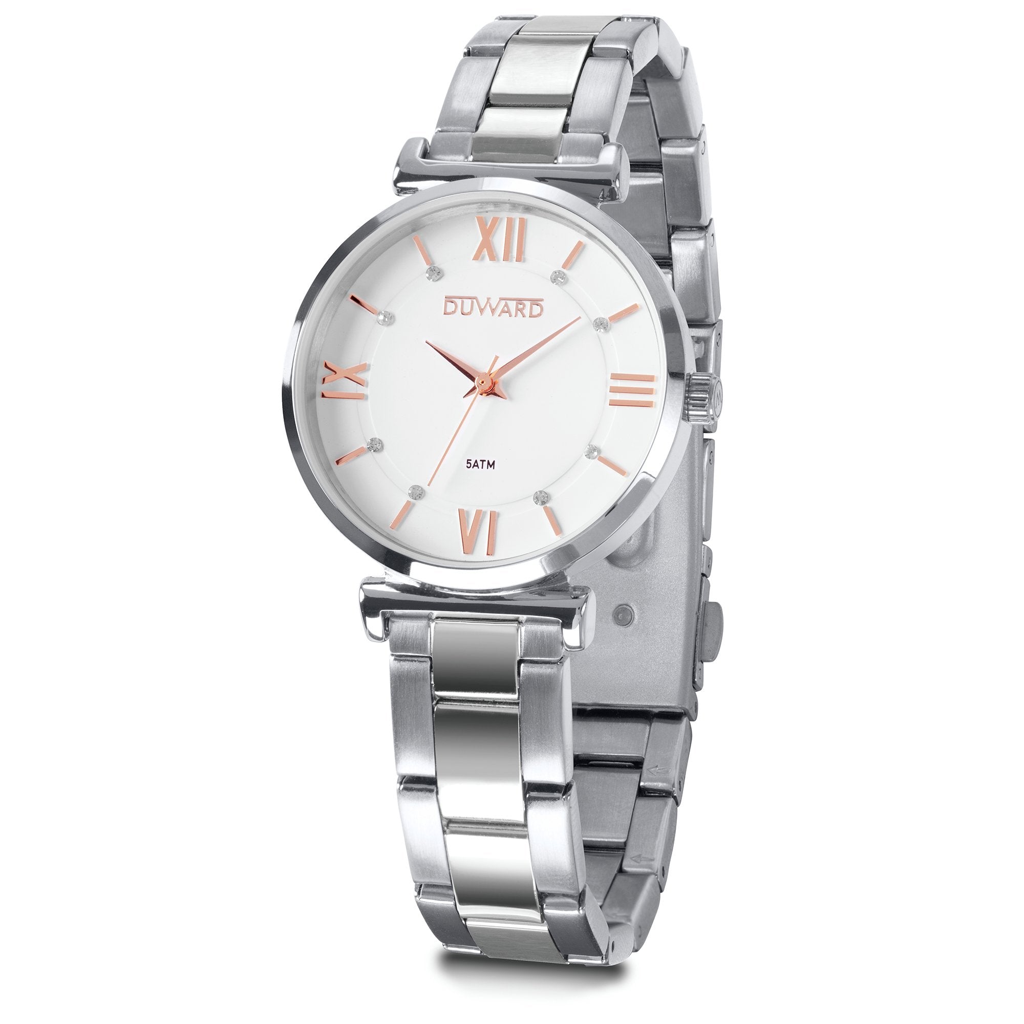 Reloj Mujer Informal caja acero esfera blanca