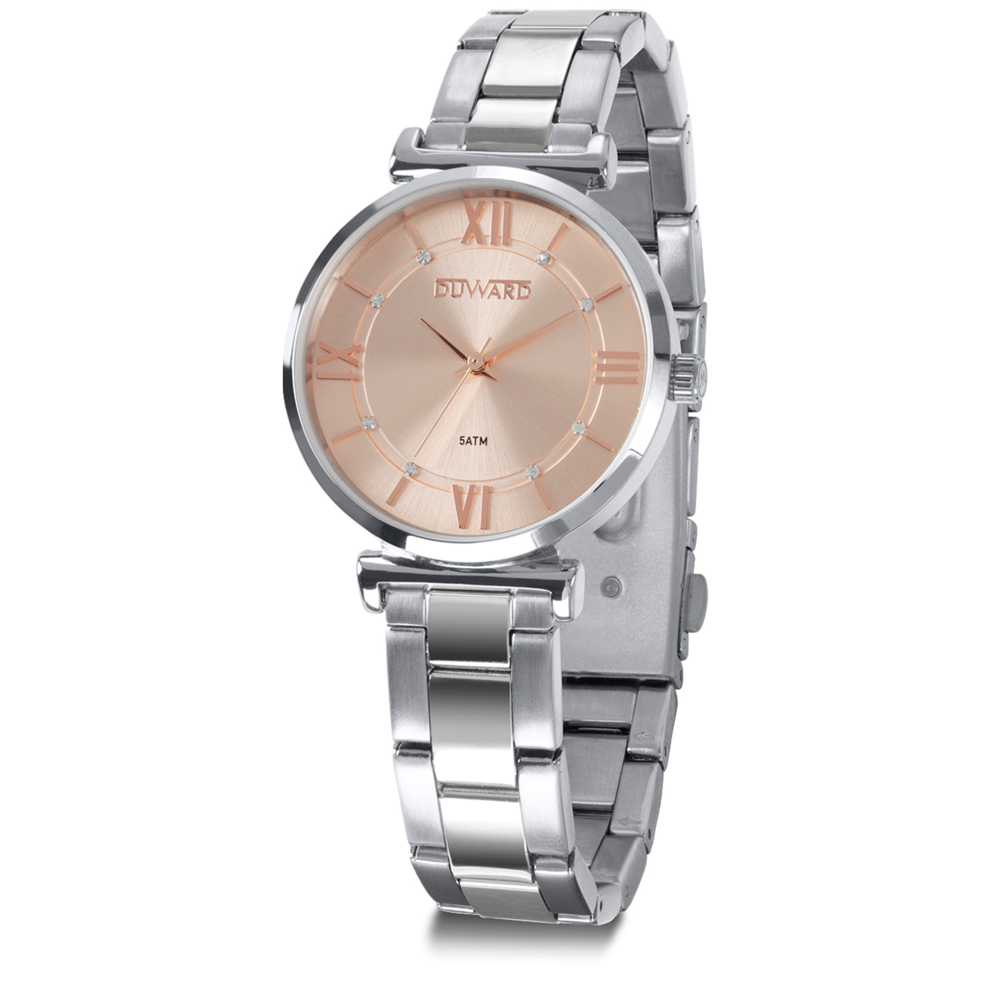 Señora.Brazalete/Caja:acero.3agu.Rosado.