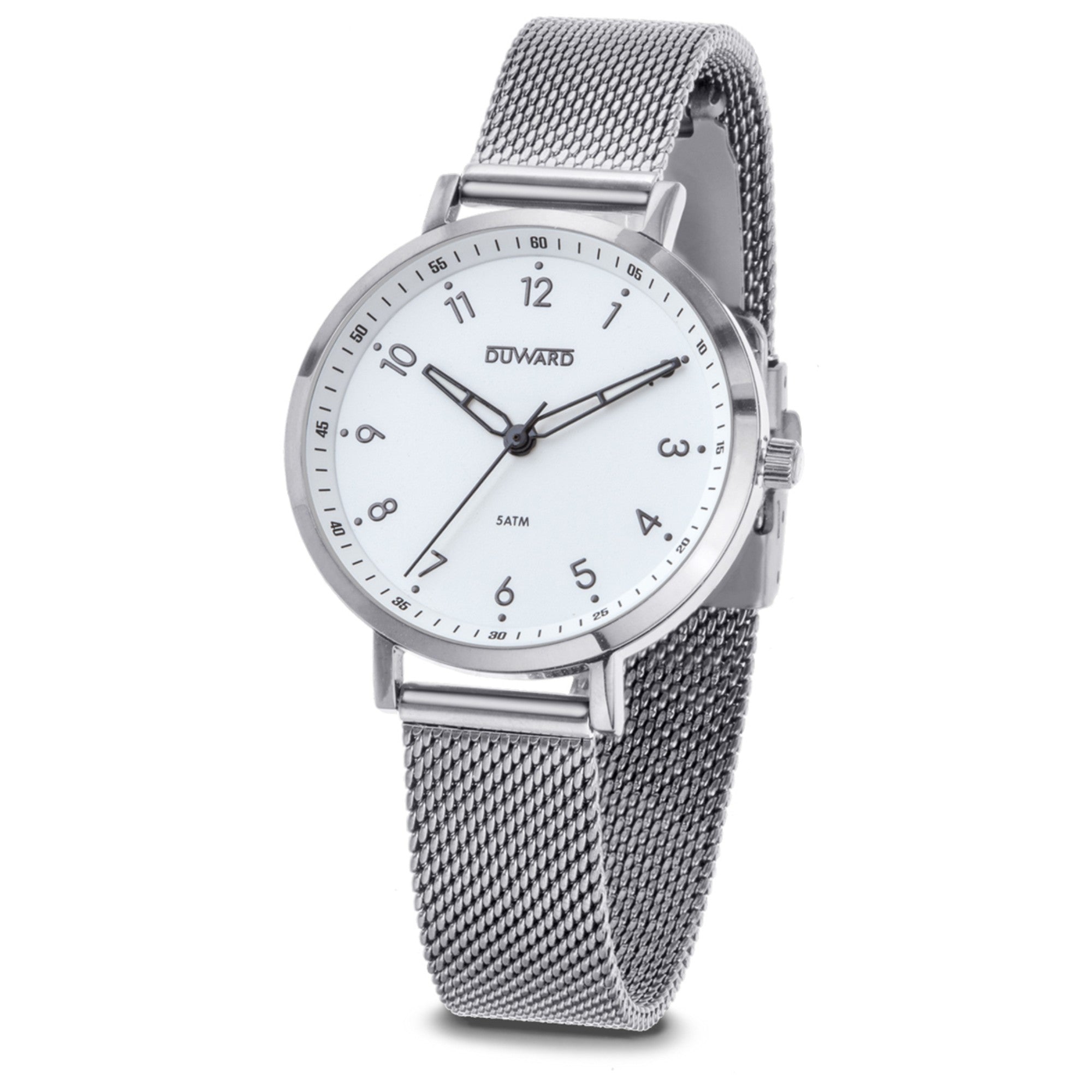 Reloj de Mujer Elegante caja acero 5 Atm brazalete acero