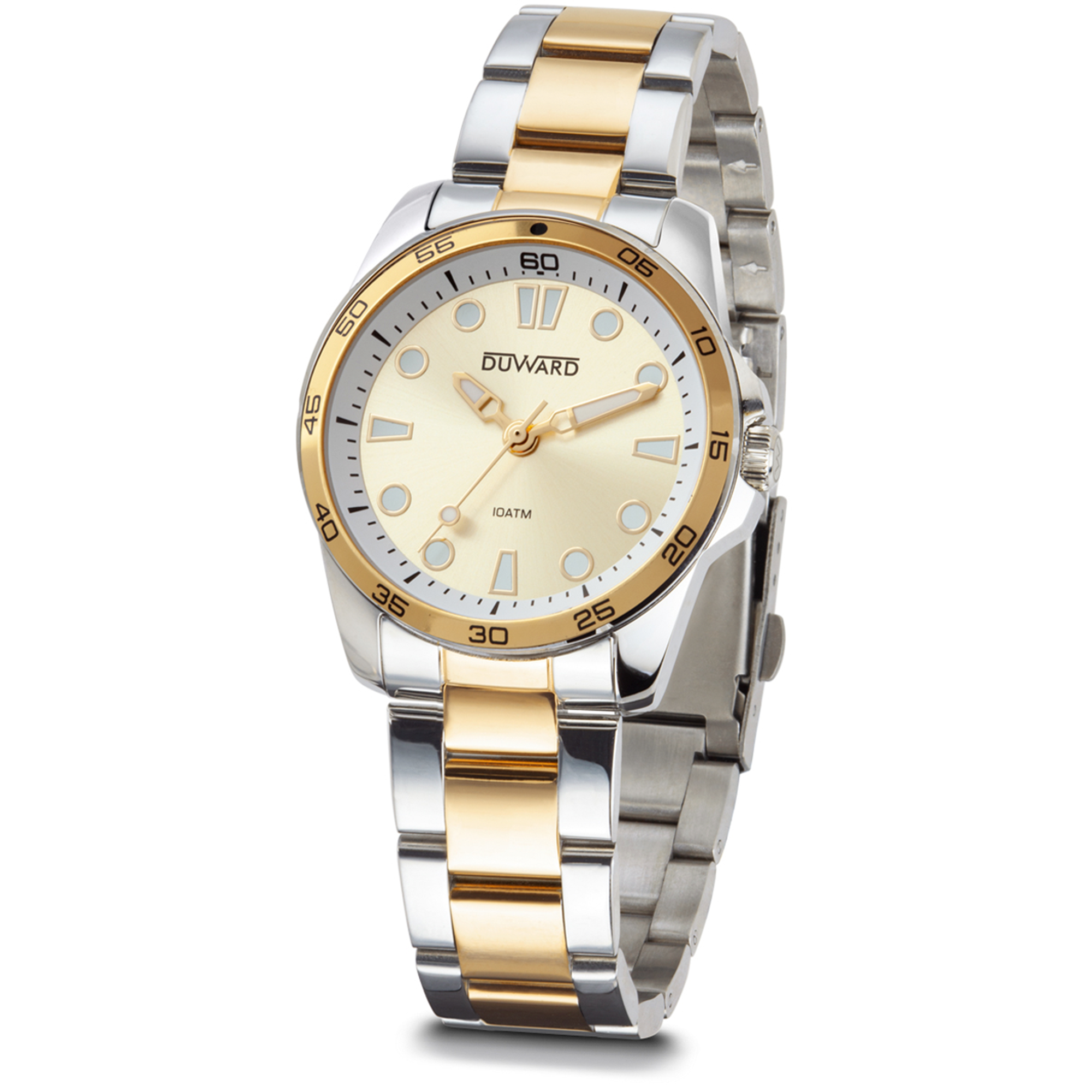 Reloj para mujer de acero bicolor 10 atm