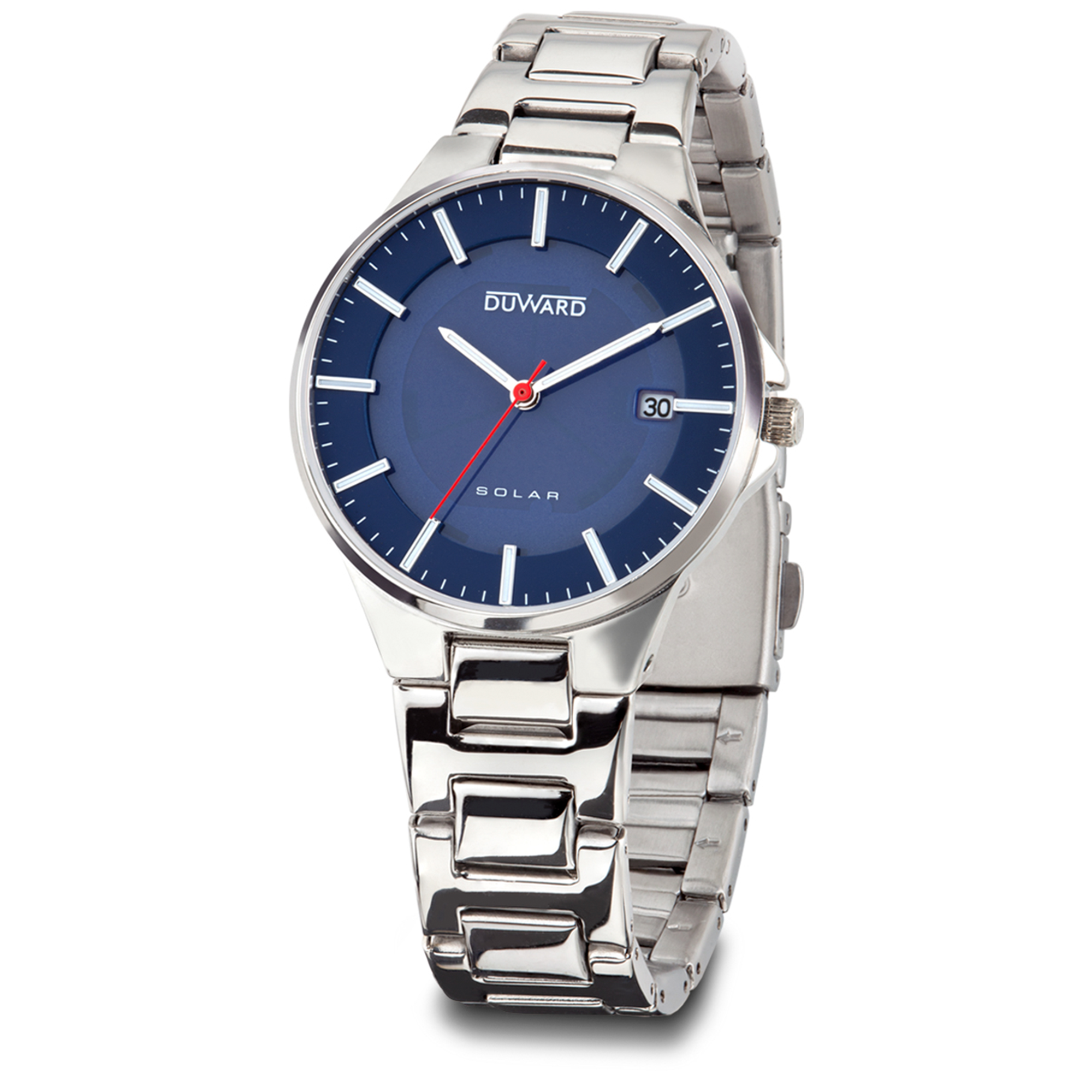 Reloj con movimiento solar de acero 5 atm para mujer