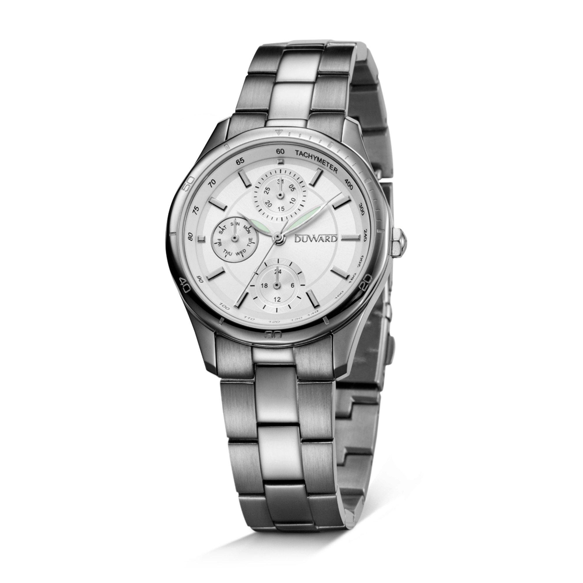 Señora.Brazalete.Acero.Multifunción.Plata.