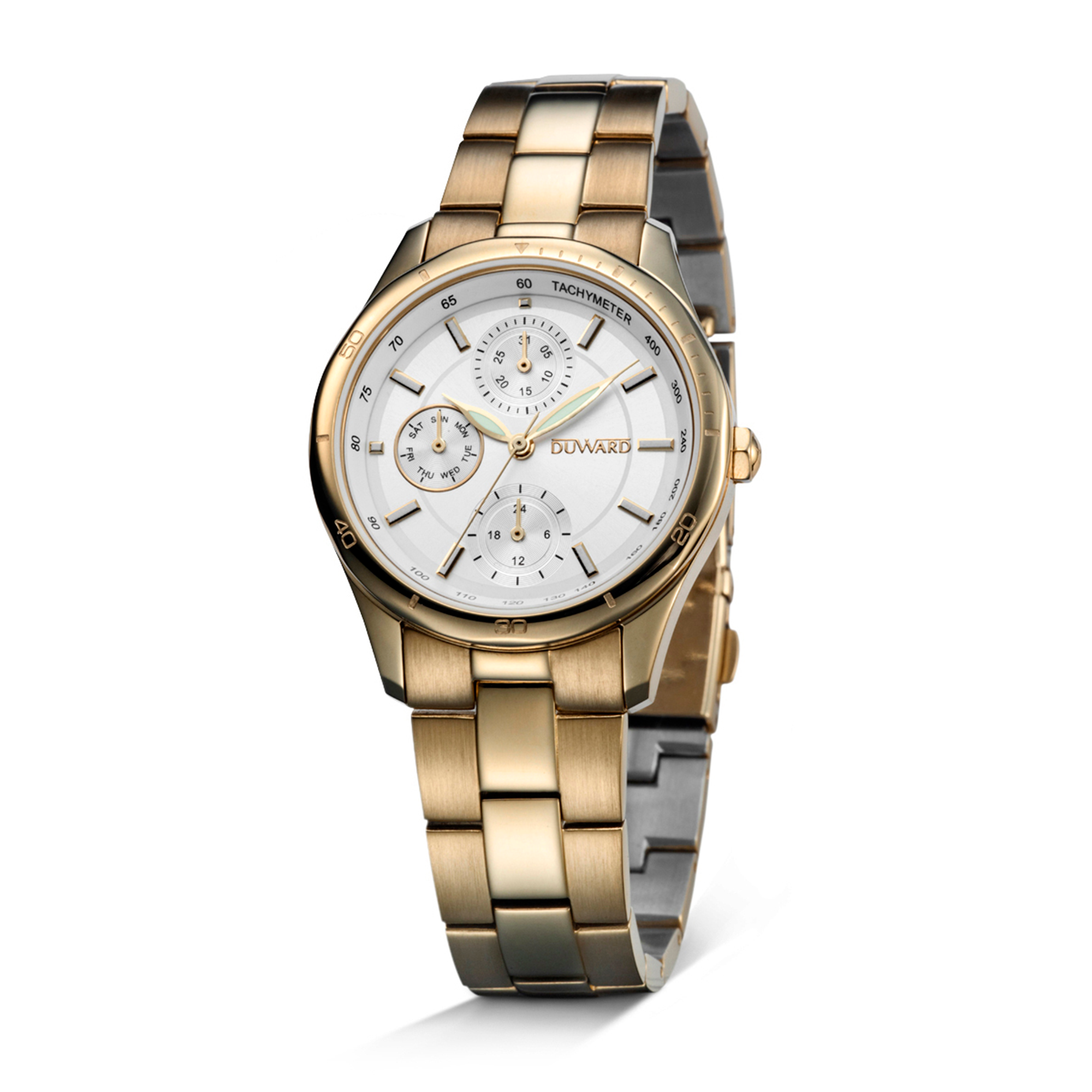 Señora.Brazalete.Acero IP dorado.Multifunción.Dora