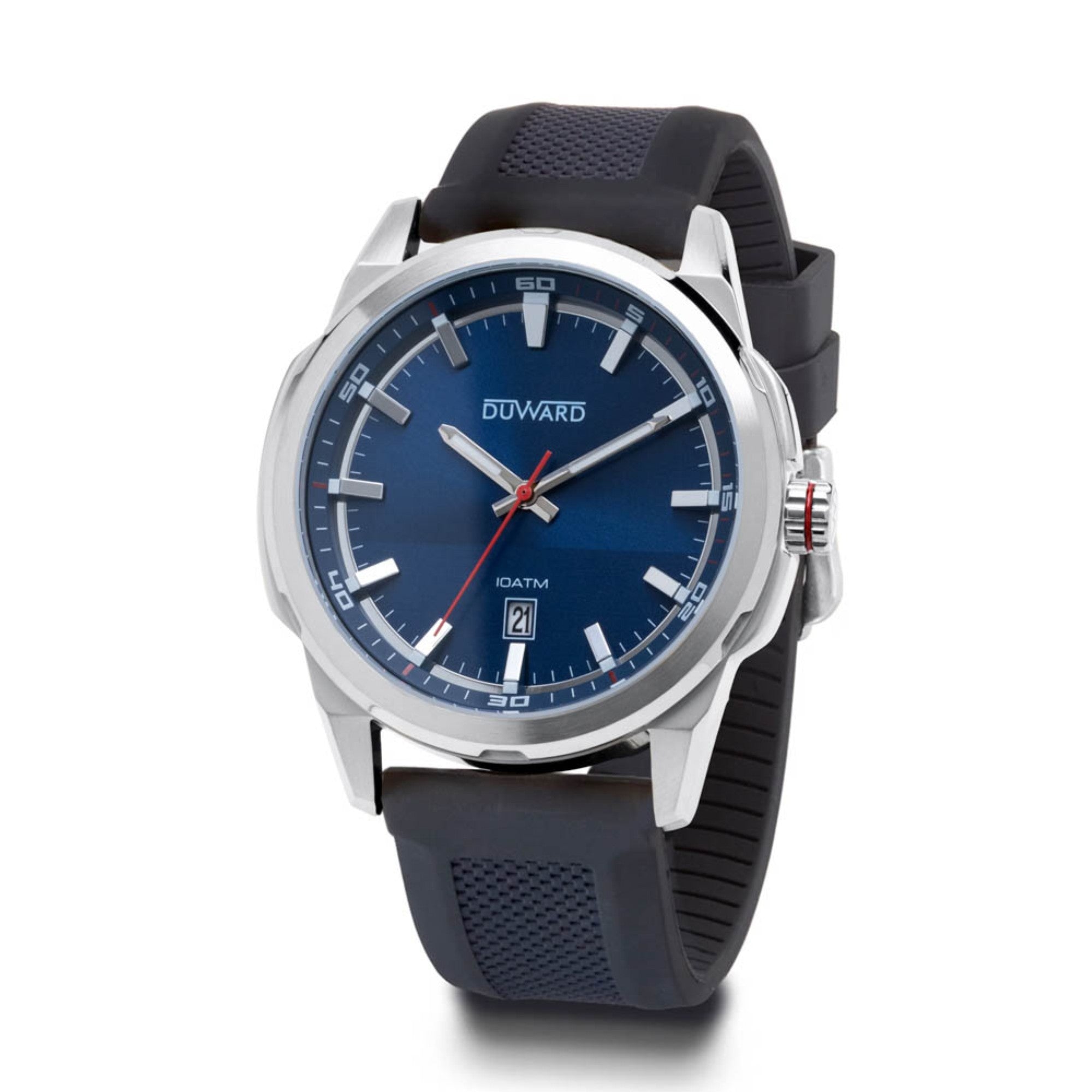 Reloj de Caballero Correa y Caja acero 3Aguas esfera azul