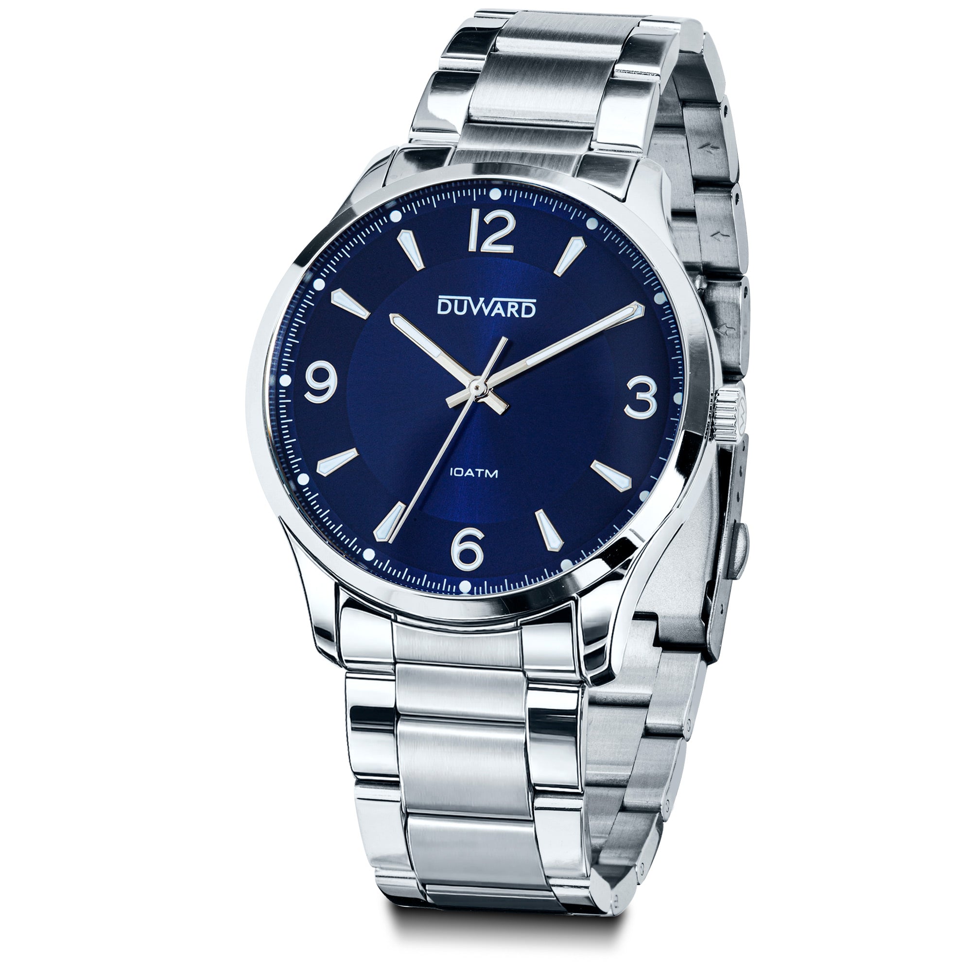 Reloj de caballero caja acero esfera azul brazale te acero