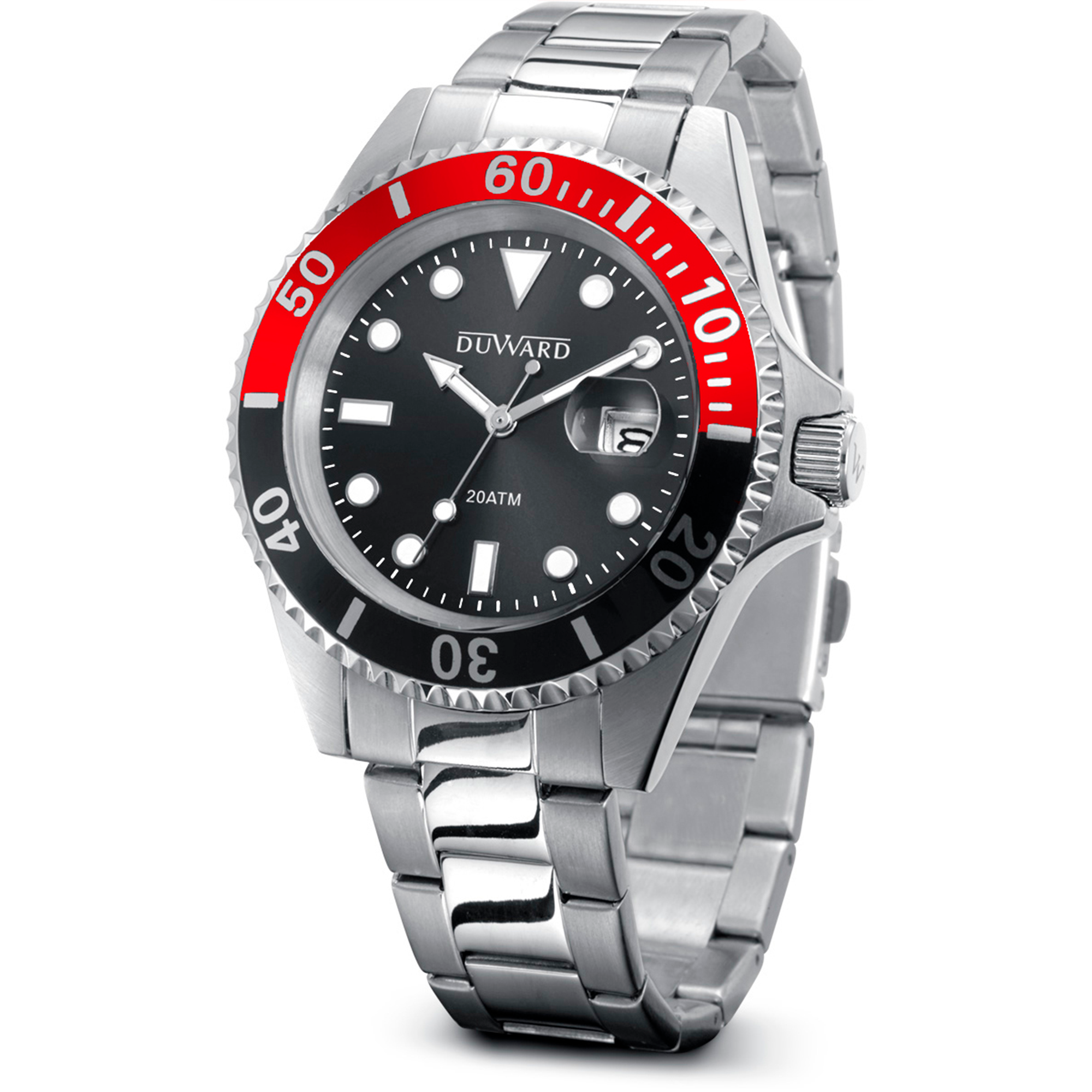 Reloj de acero bisel bicolor 20 atm