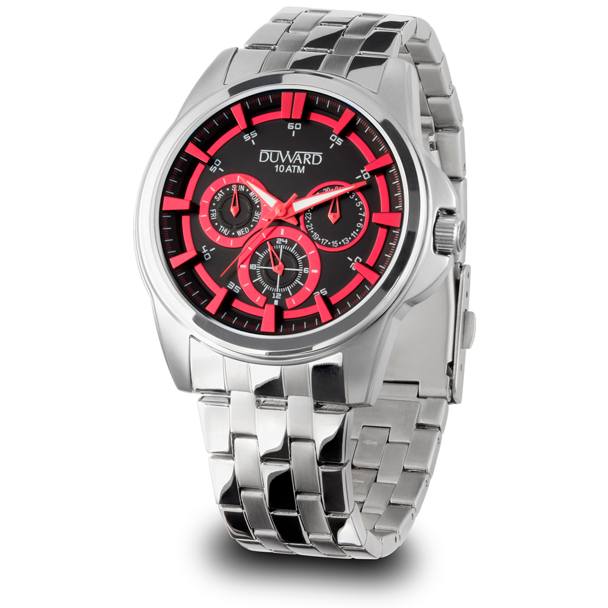 Caballero.Brazalete.Acero.MultifunciÇün.Negro rojo.