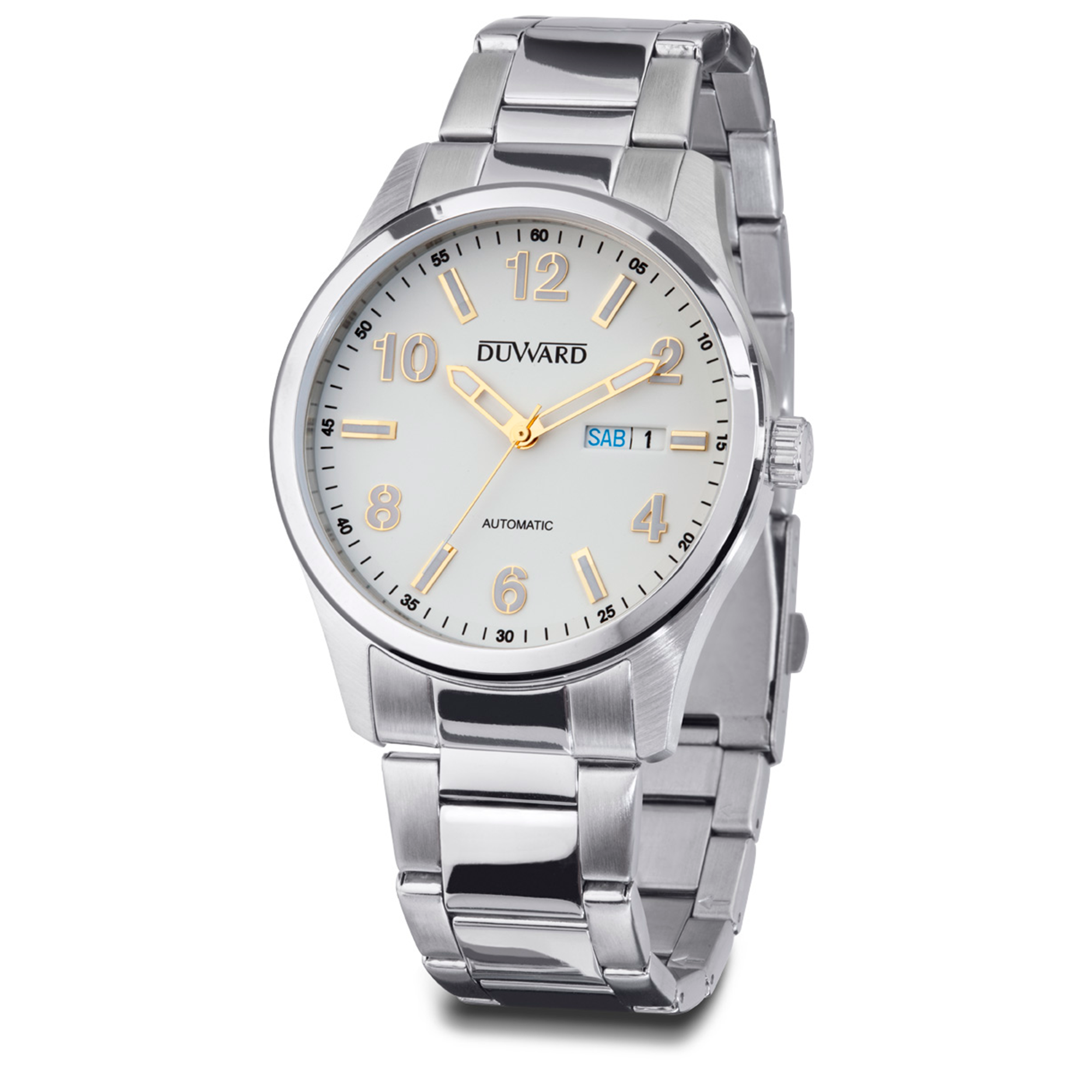 Reloj de acero con cristal acabado zafiro 5 atm y con movimiento automático