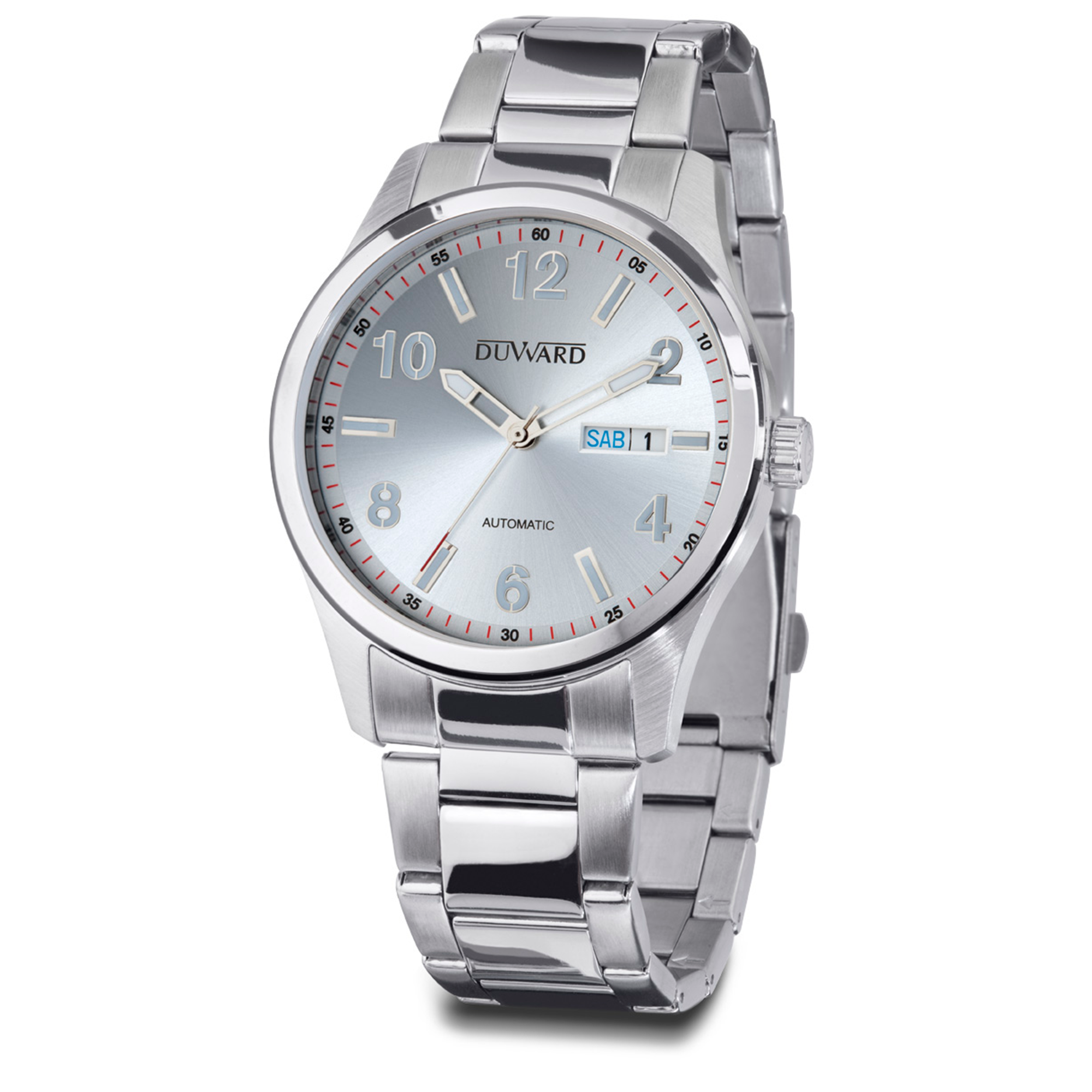 Reloj de acero con cristal acabado zafiro 5 atm y con movimiento automático