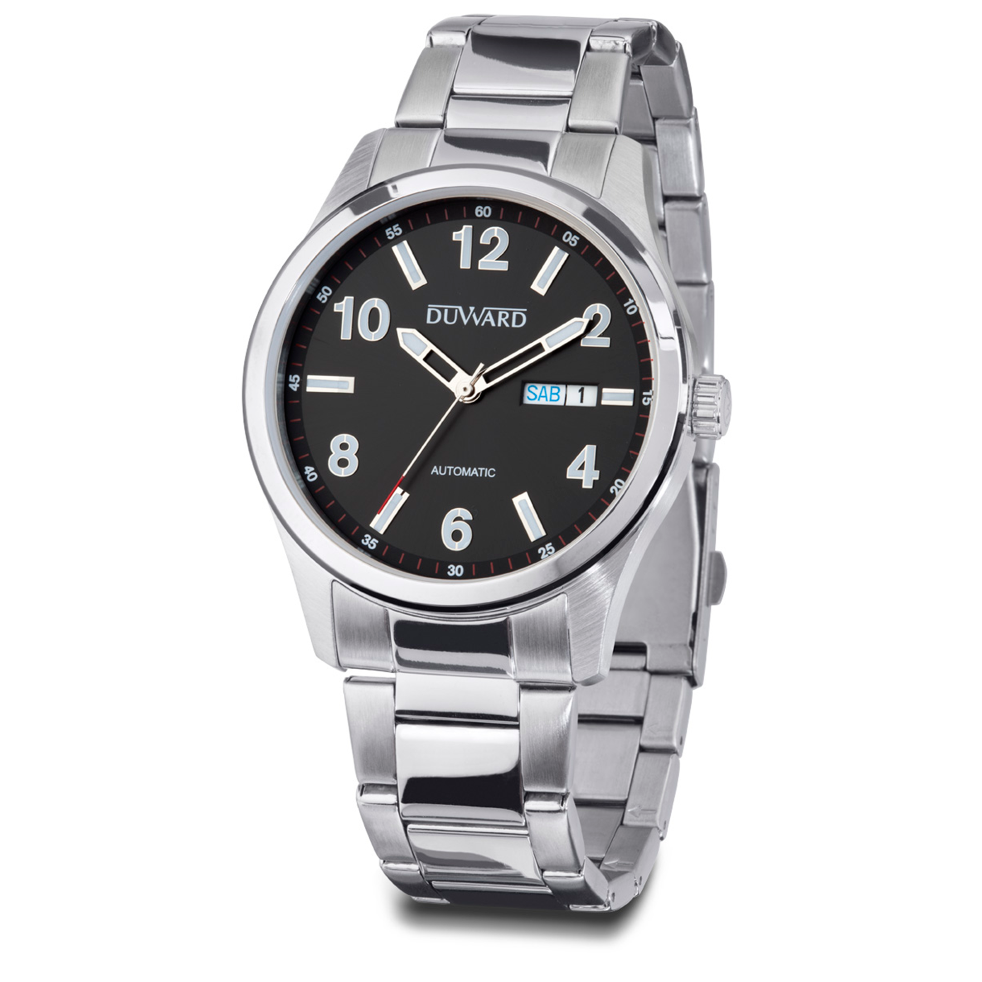 Reloj de acero con cristal acabado zafiro 5 atm y con movimiento automático