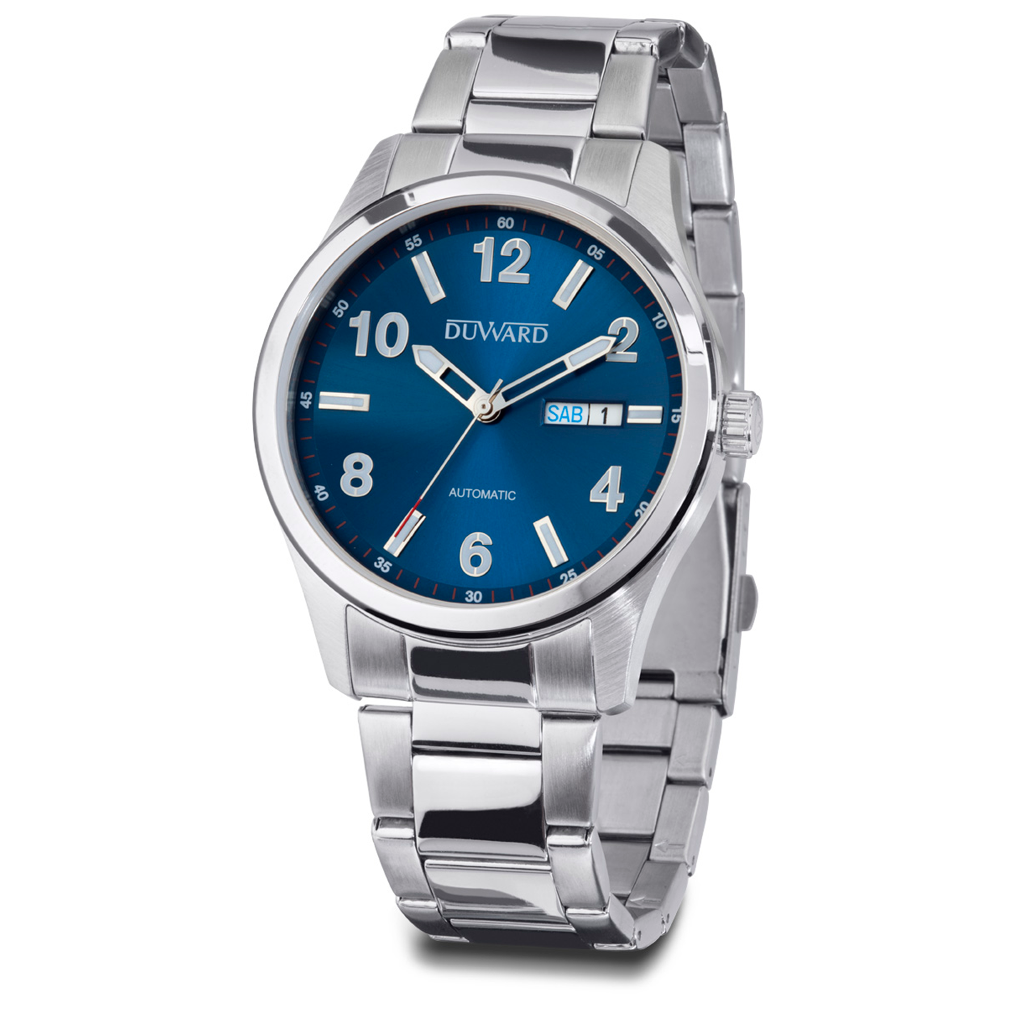 Reloj de acero con cristal acabado zafiro 5 atm y con movimiento automático