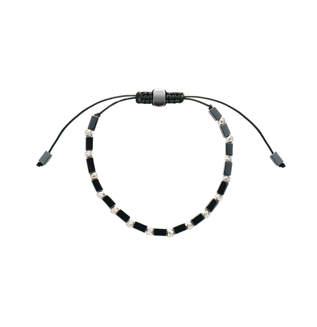 Pulsera.Plata 925/tungsteno. Cuadrado