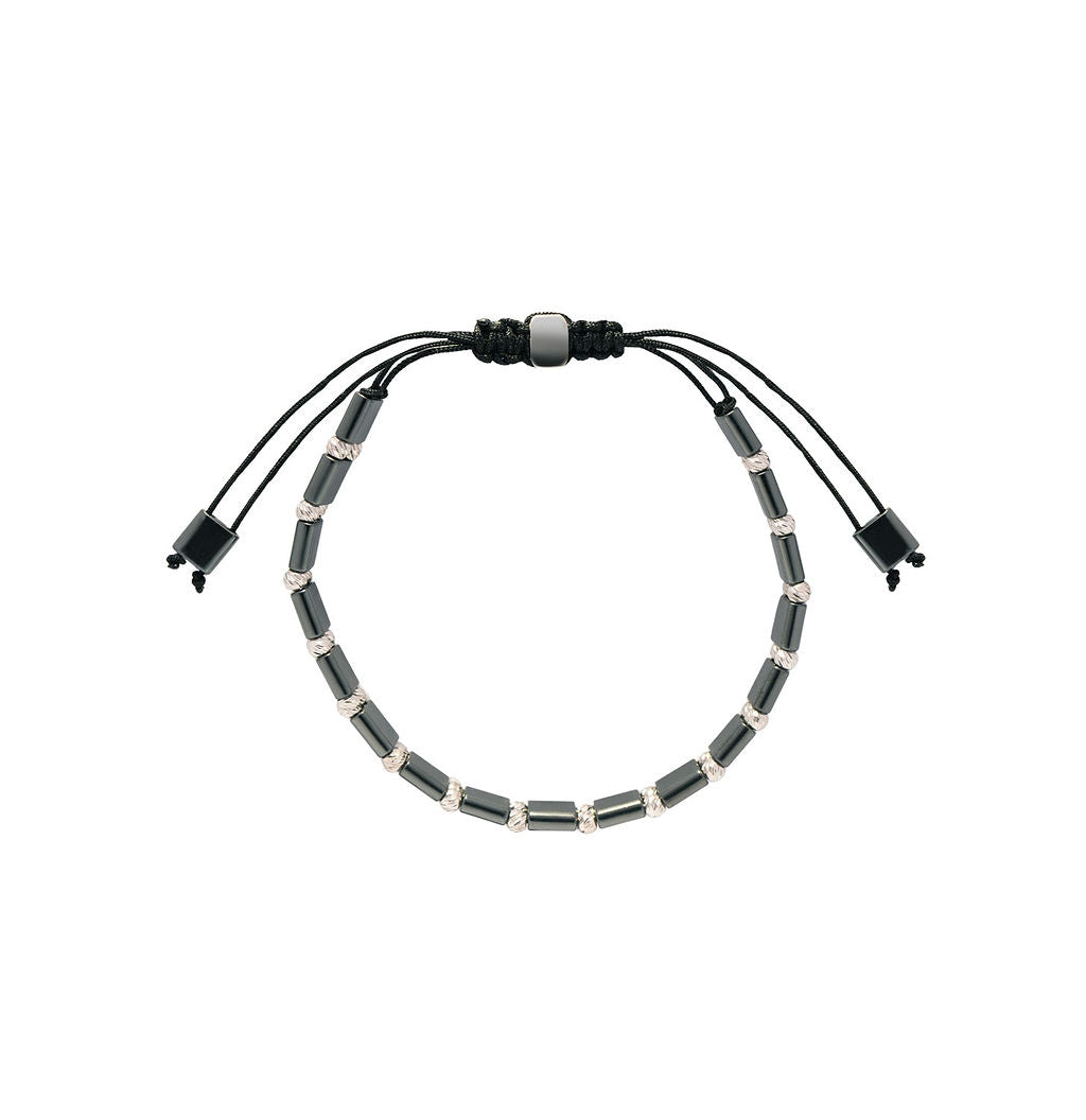 Pulsera.Plata 925/tungsteno. Dos Cuadrados