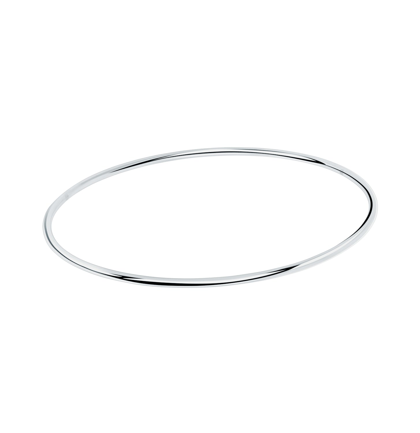 Pulsera.Plata 925 rodiada.Esclava lisa.