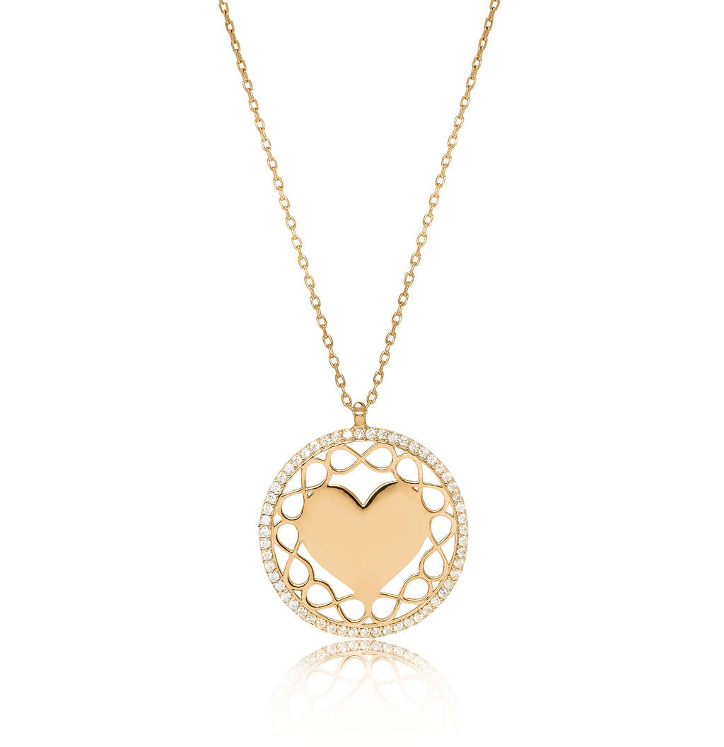 Collar.Plata 925 Dorada 2 Circulos 2 40+5C