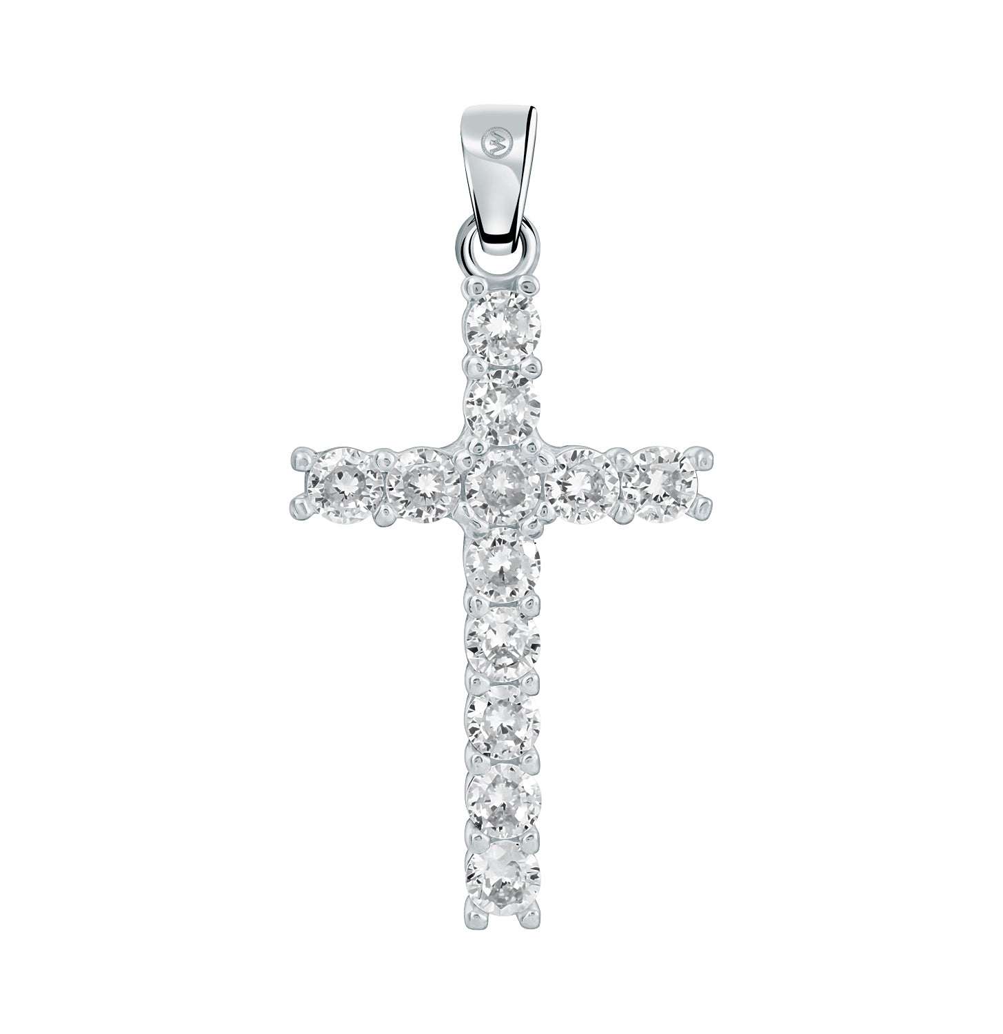 Colgante.Plata 925 rodiada.Cruz/piedras.