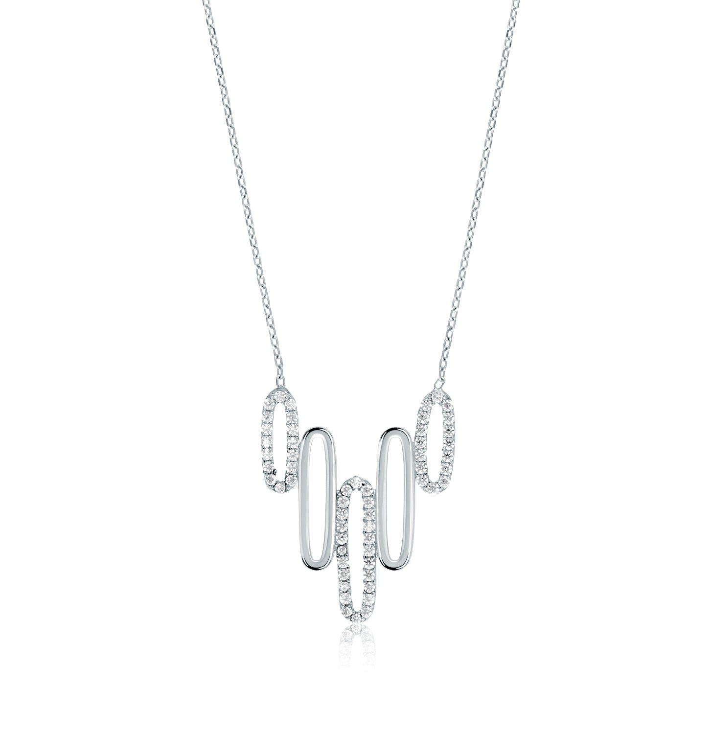 Collar.Plata 925 rodiada.40+5Cm.