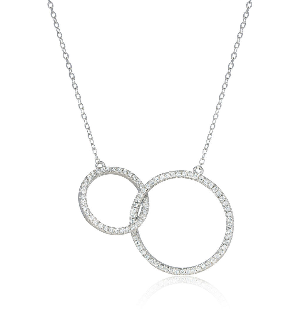 Collar.Plata 925 rodiadaBolitas..60Cm.