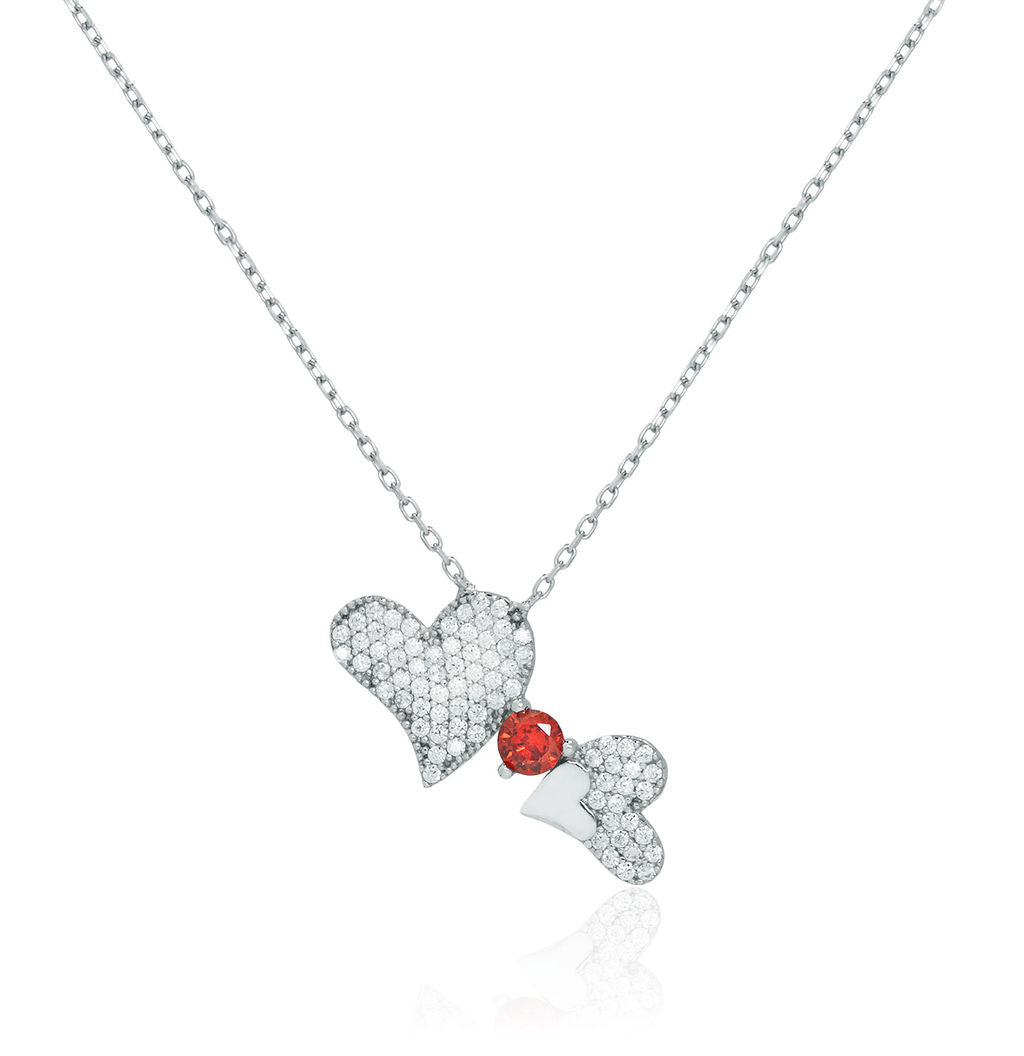 Collar.Plata 925 Rodiada Corazon 2..40+5C