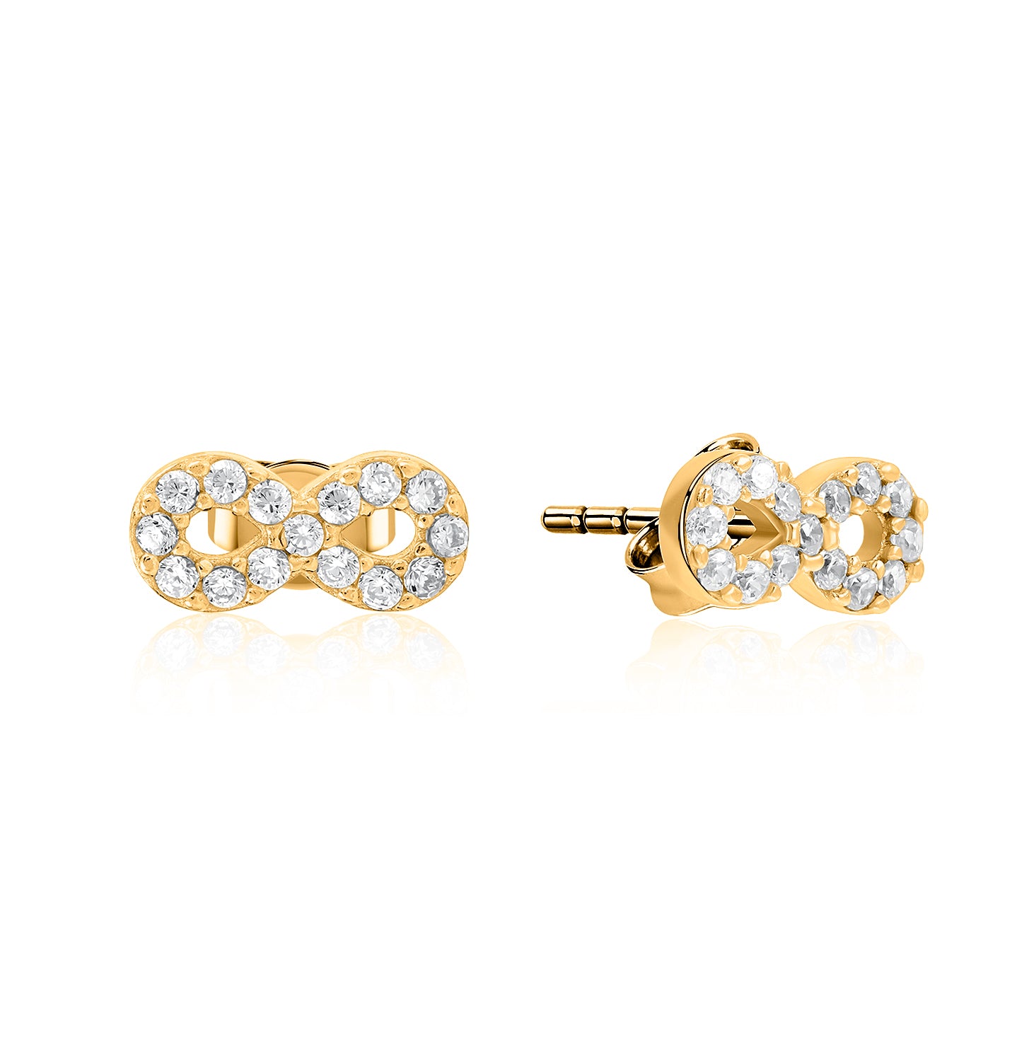 Pendientes.Plata 925 dorada.Estrella.