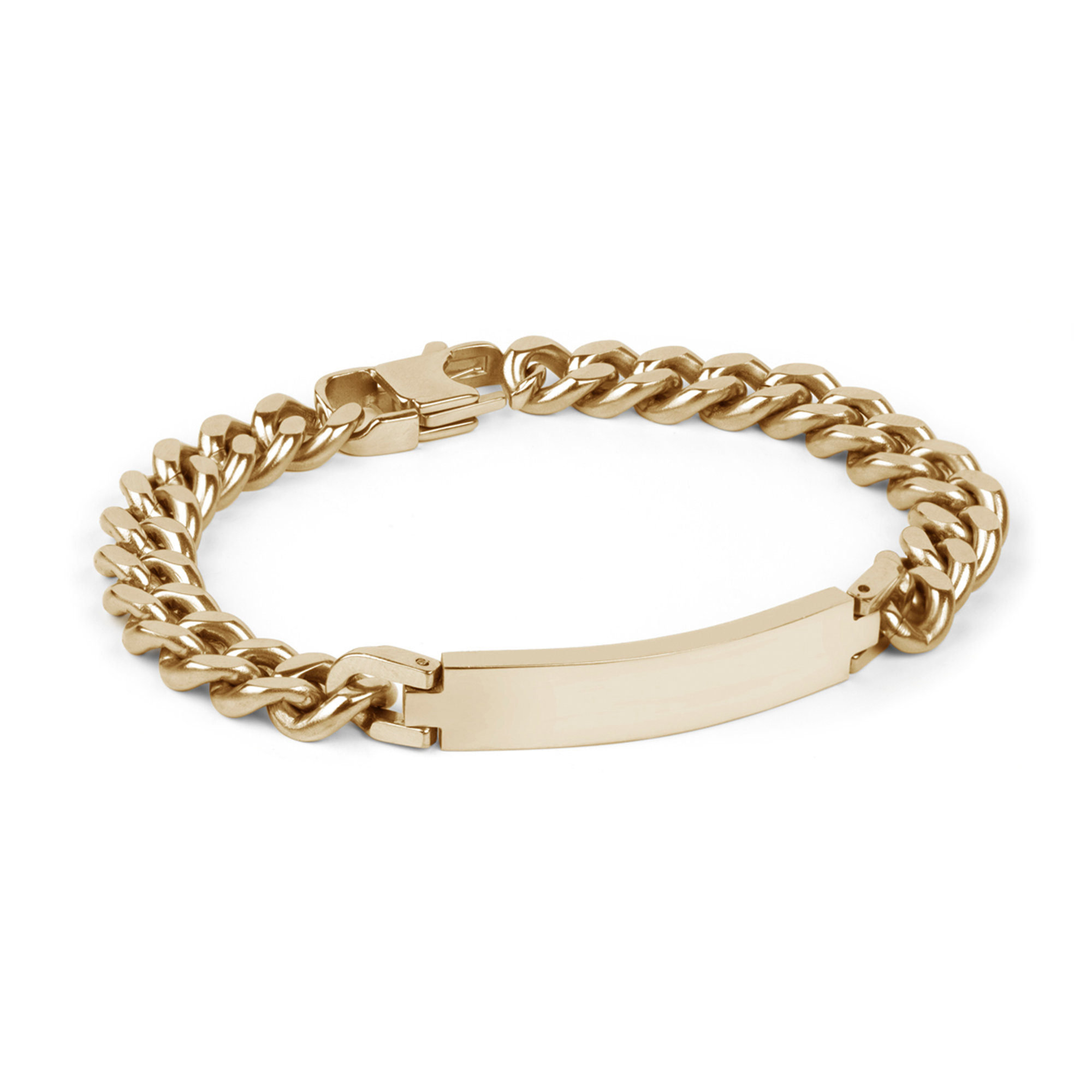 Pulsera de acero Ip dorado tipo esclava