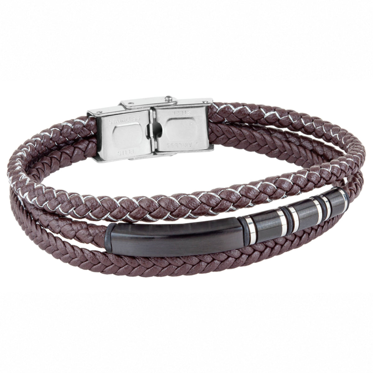 Multiple Pulsera Piel marrón