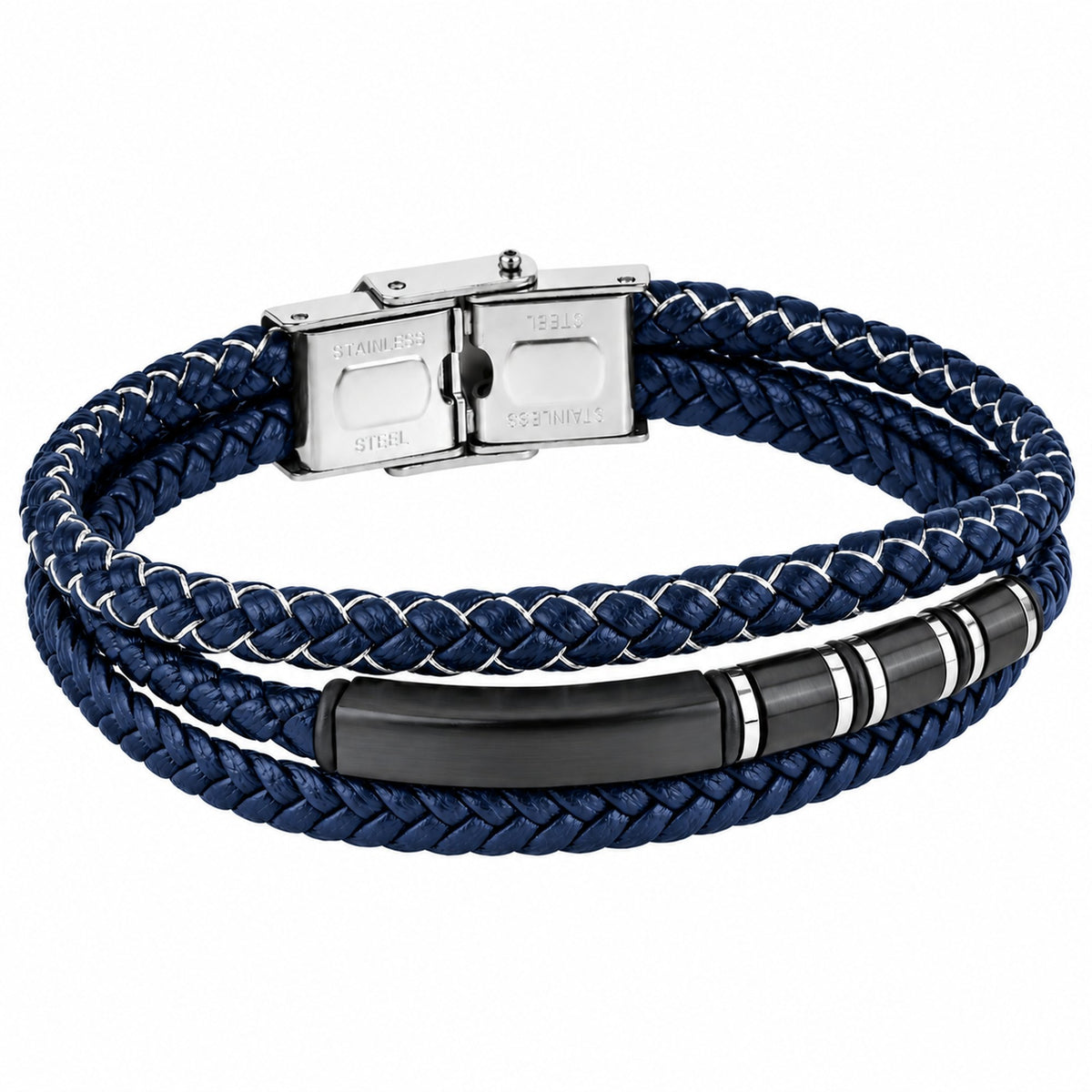 Multiple Pulsera Piel azul