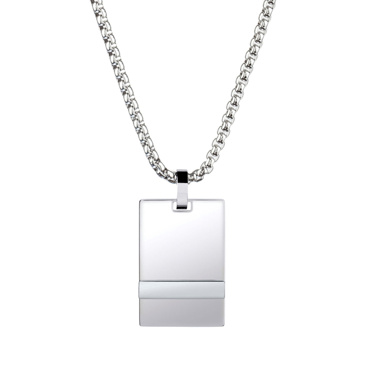 Collar Acero Blanco