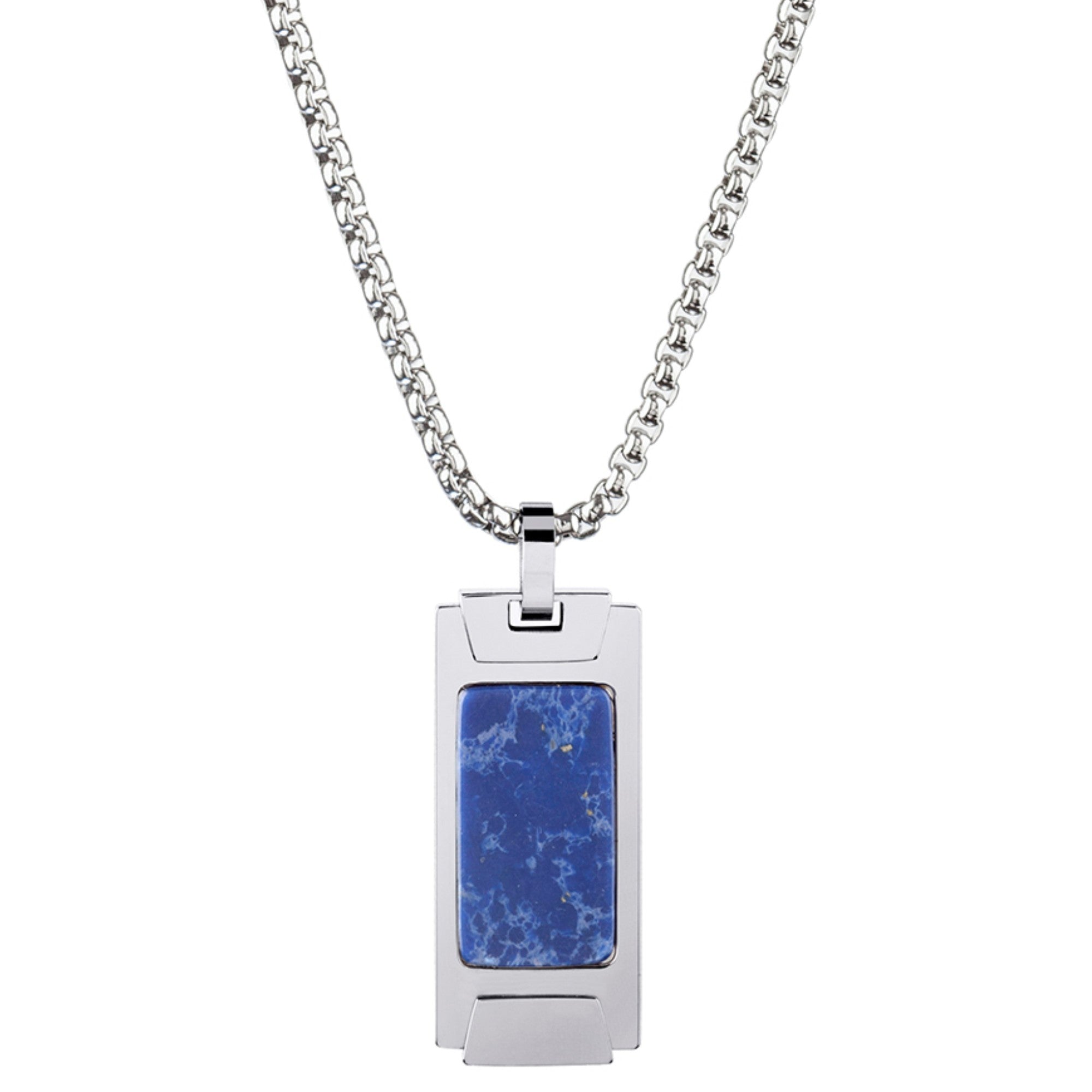 Collar Acero Azul