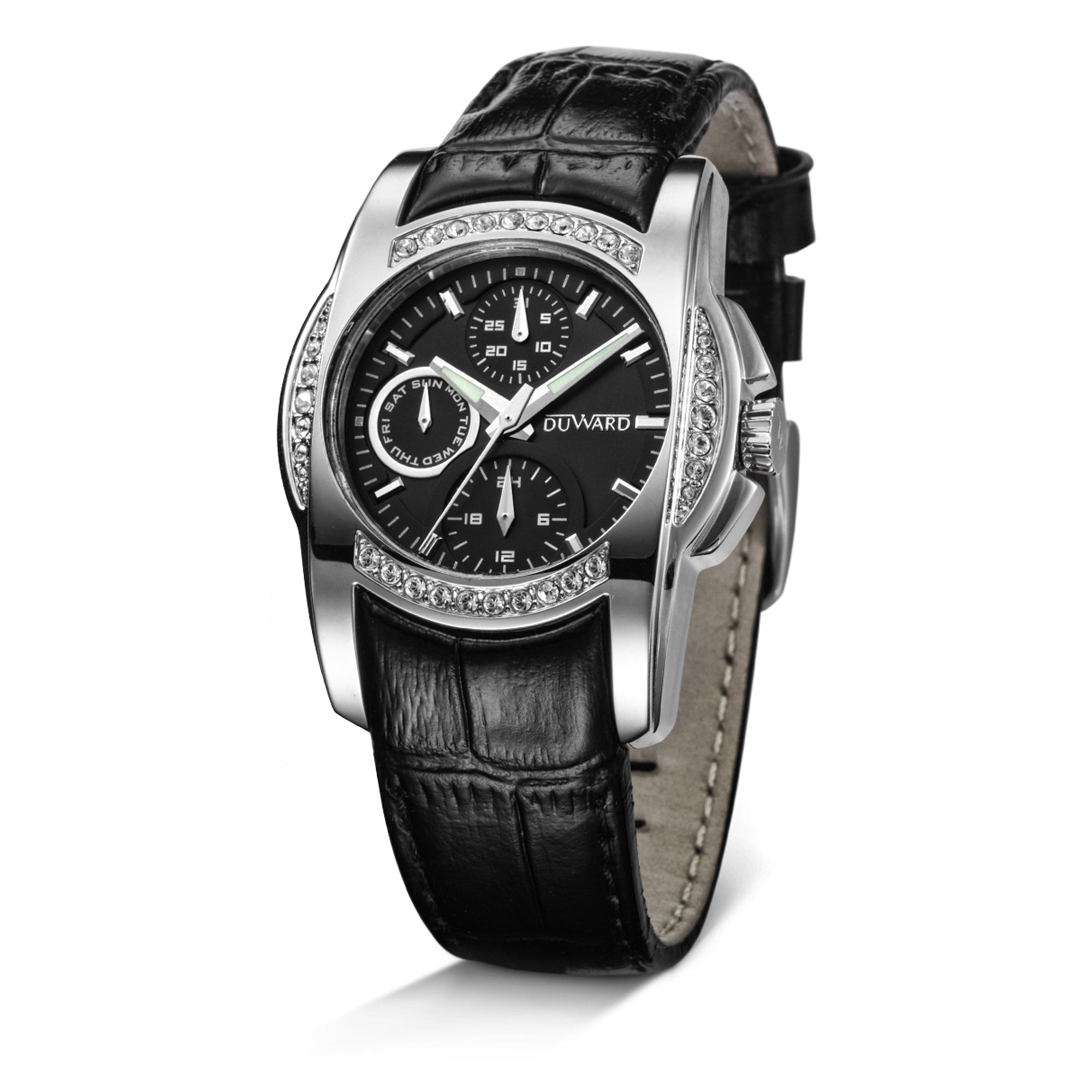 Señora.Correa.Acero.Multifunción.Negro plata.