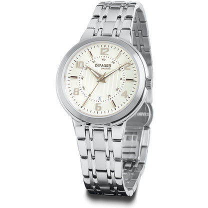 Reloj de Mujer Elegante caja acero esfera plata 5  Atm brazalete acero