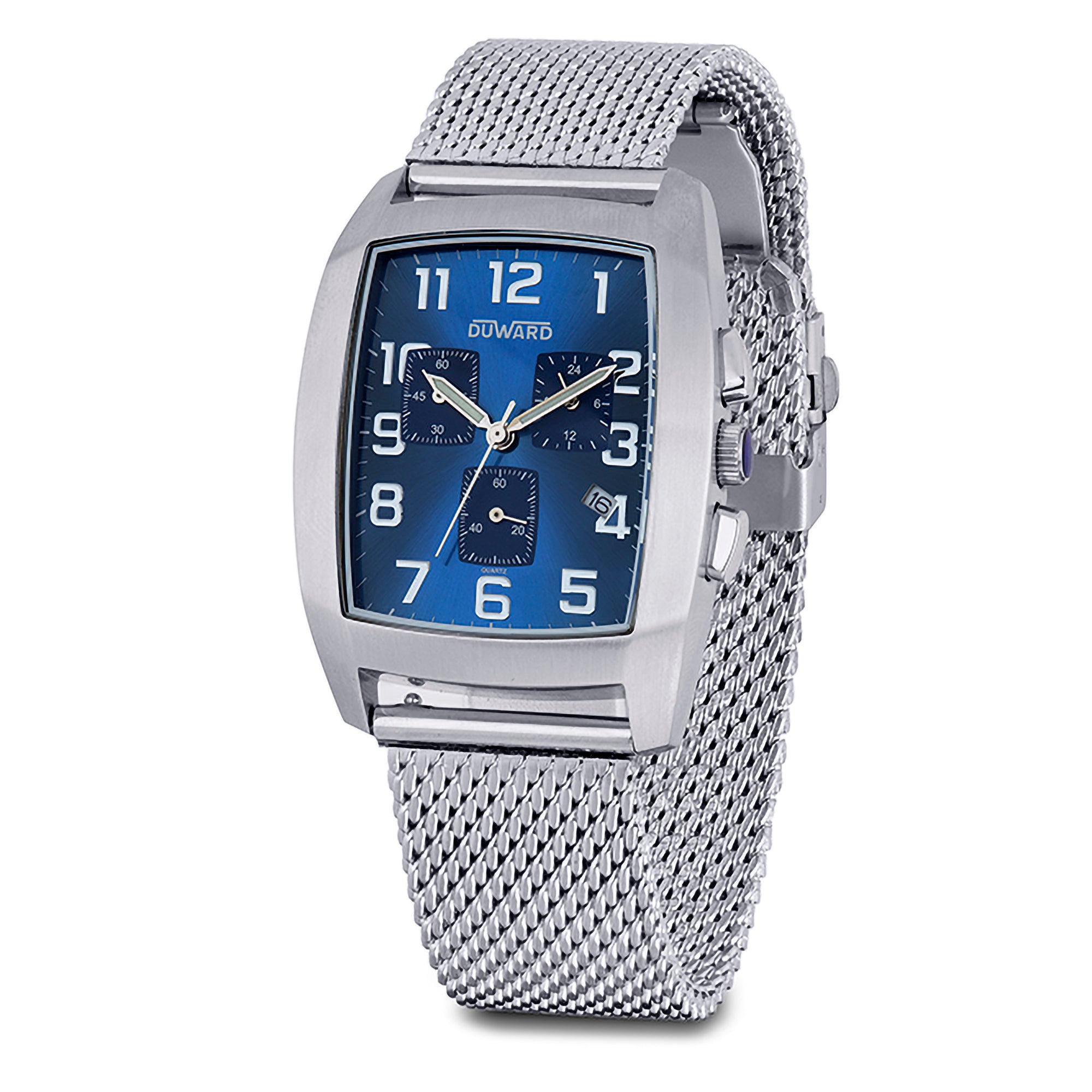 Reloj de caballero acero armis malla esfera azul