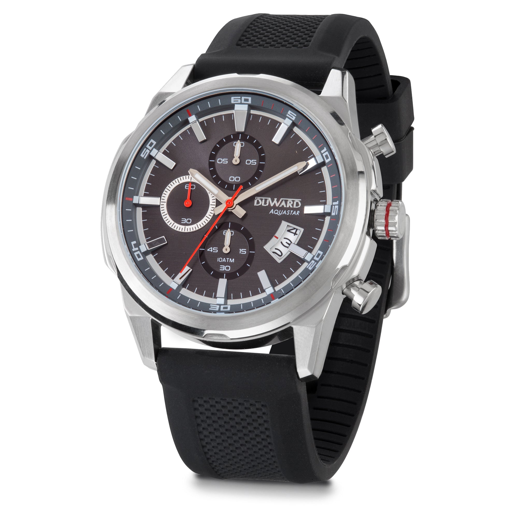 Reloj Hombre DUWARD Aquastar caja de acero con esfera antracita 10 ATM