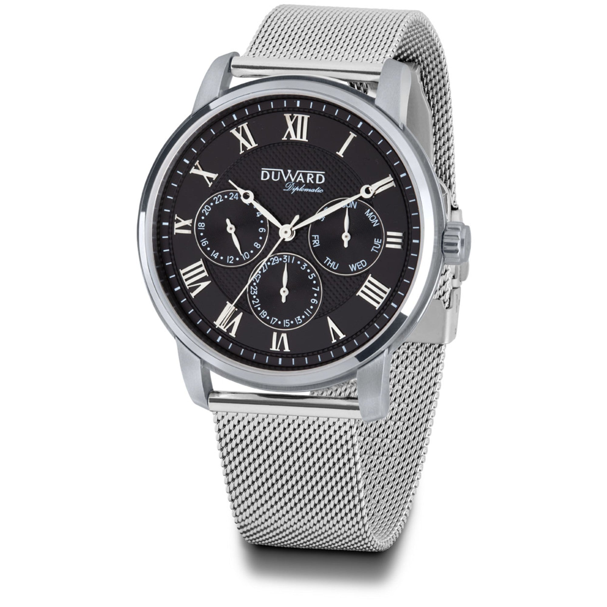 Reloj de Hombre Elegante Multifunción de acero números romanos