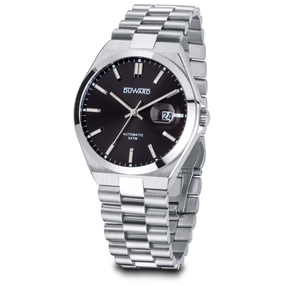 Reloj de acero con cristal mineral acabado zafiro 5 atm y  con movimiento automático